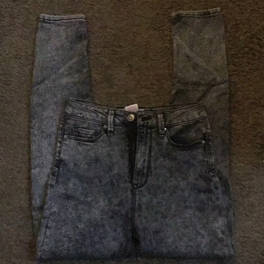 High rise skinny jeans